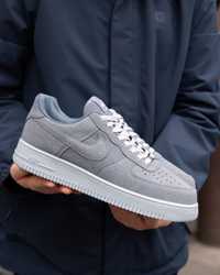 Чоловічі кросівки найк аір форс Nike Air Force Dark Silver [40-44]