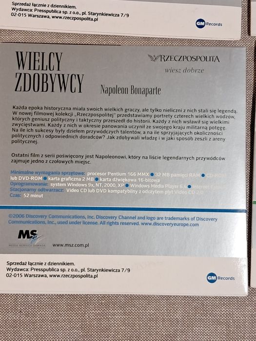 Czterej wielcy zdobywcy świata na DVD.
