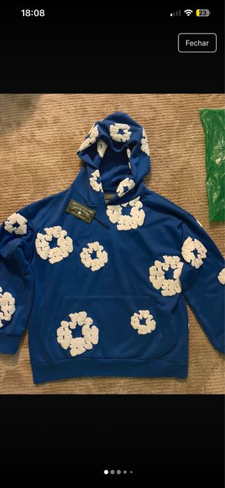 camisola denim tears azul