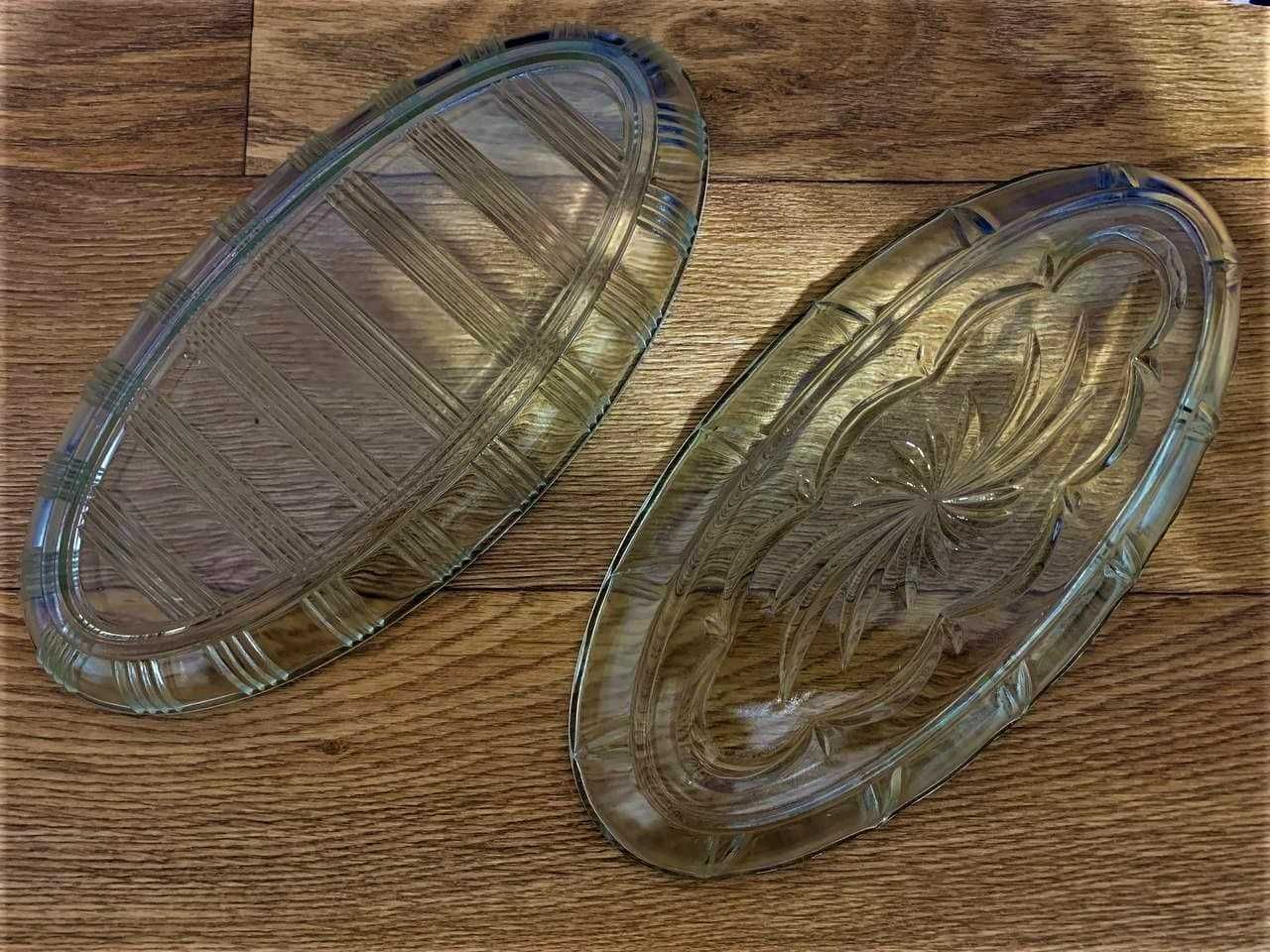 Селедочницы(стекло,качество) с разным орнаментом из прошлого