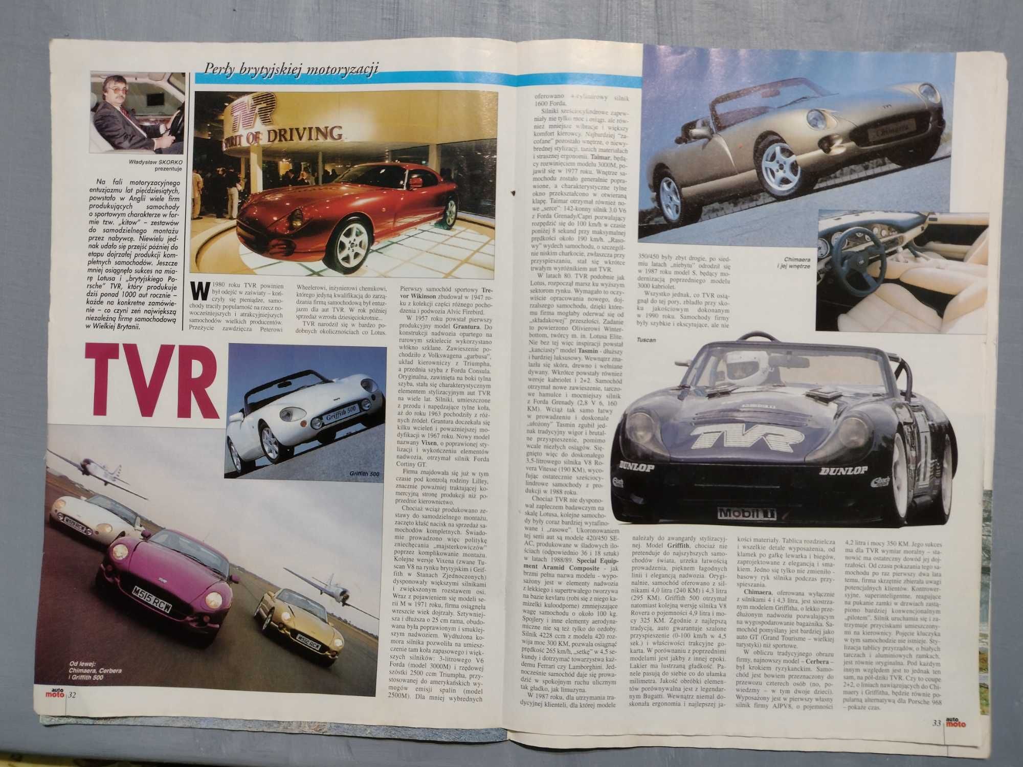 Czasopismo "Auto Moto-miesięcznik zmotoryzowanych" z lat '94-'96