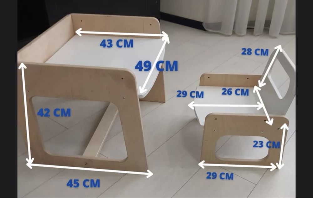 Zestaw dziecięcy: rosnący stolik i krzesełko