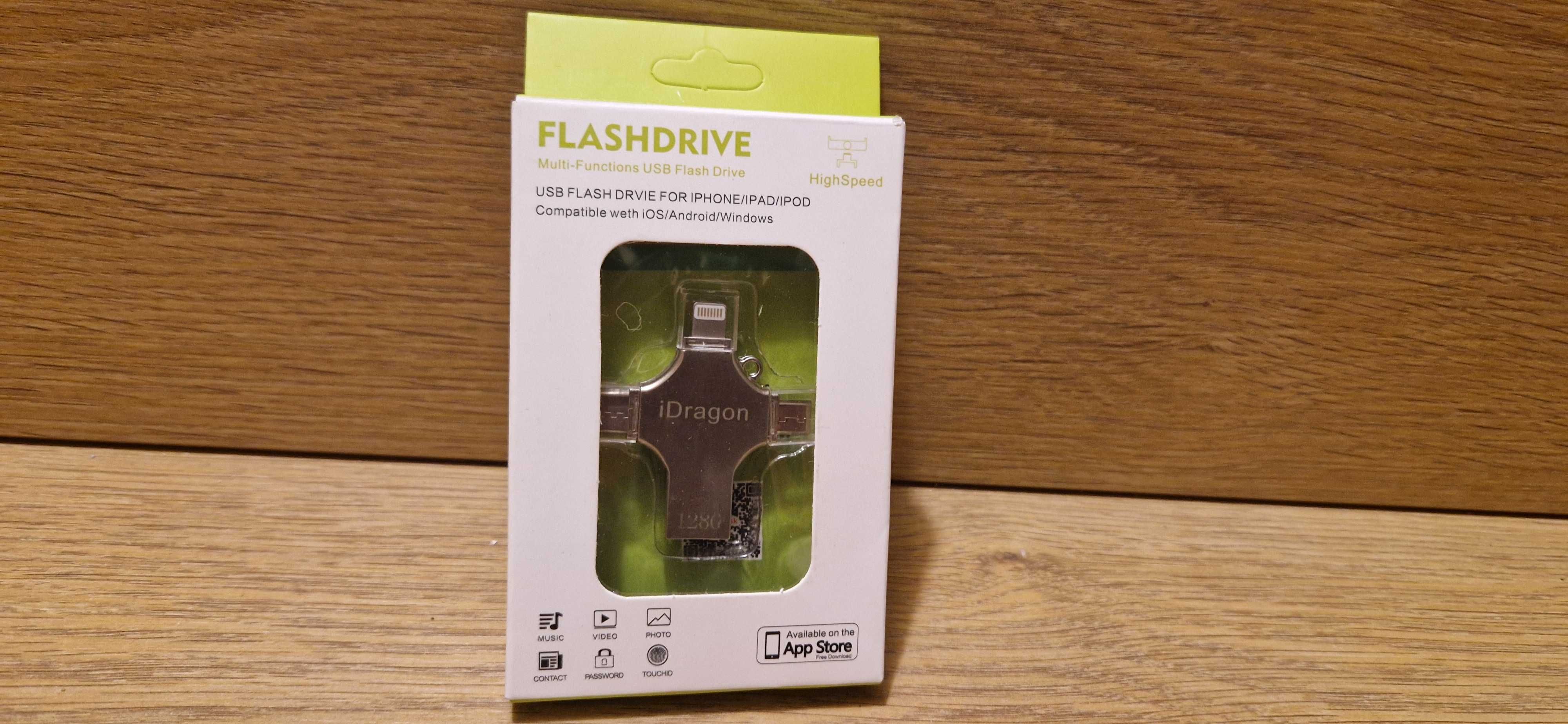Dysk flash USB iPhone, iPad, kompatybilny z IOS Android Win (128 GB)