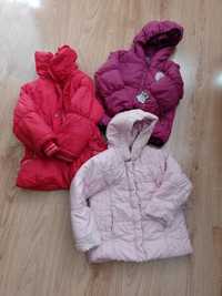Zestaw kurtek zimowych dla dziewczynki 110