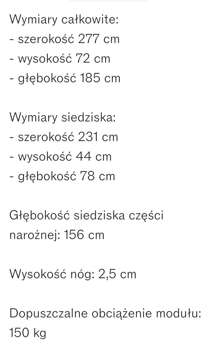 Sofa narożna modułowa Sofia 3-osobowa Westwing