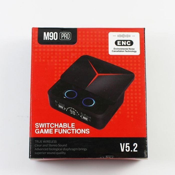 Беспроводные наушники M90 PRO Bluetooth V5.3 c микрофоном / черный