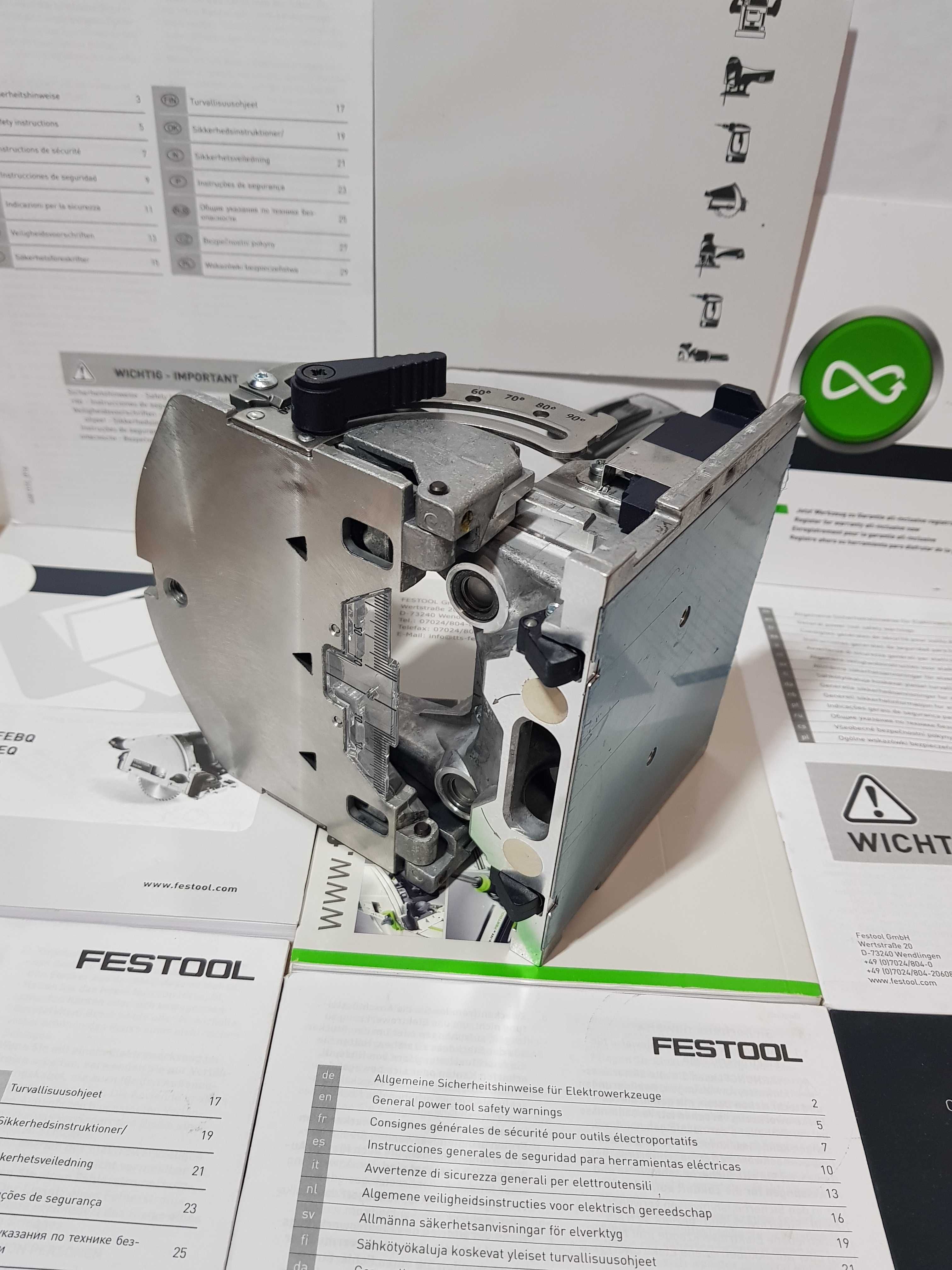Prowadnica stól z szynami FESTOOL DF 500 Q frezarka domino Nowy