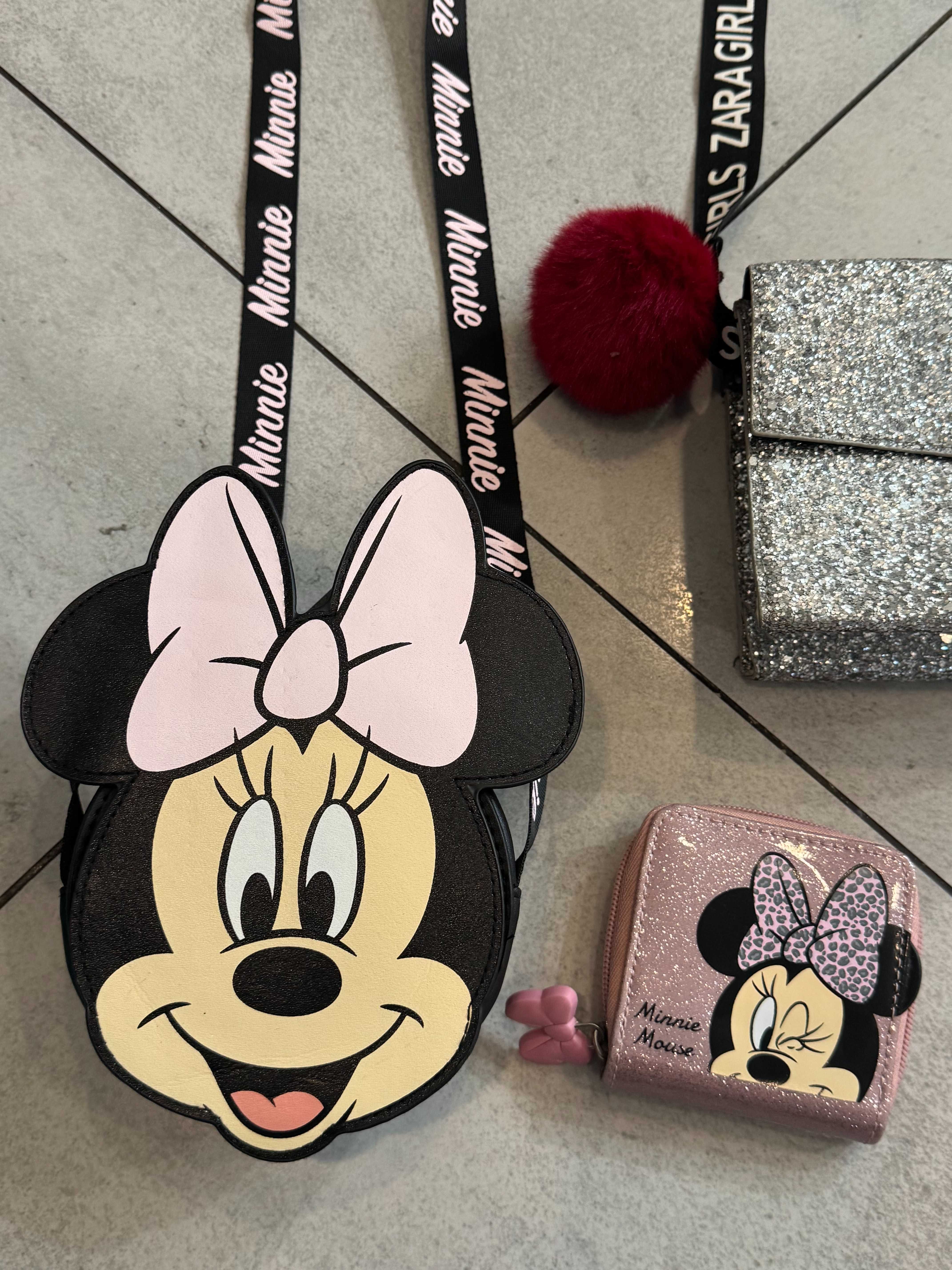Zestaw torebek i portfelików H&M - Minnie Mouse  , ZARA i inne