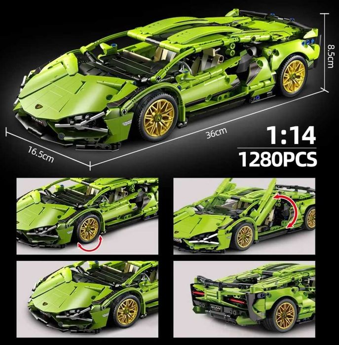Конструктор Lamborghini Sian на 1280 деталей Подарунок Лего Lego