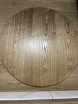 Okragly Blat Drewniany Dąb 120 cm