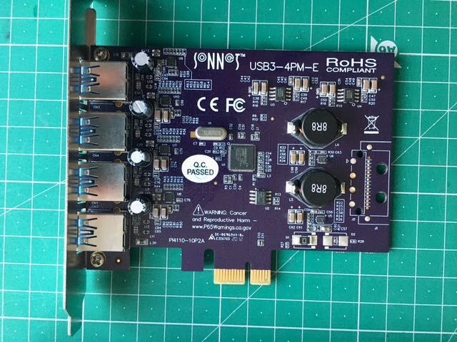 Placa de expansão PCIe Sonnet Alegro 4 PORT USB 3.2 Type A, como nova.
