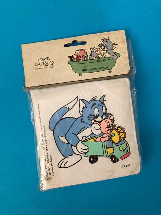Livro do banho Tom & Jerry Porto Editora Anos 80