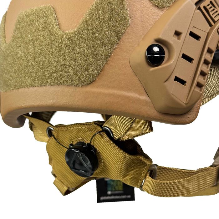 Шолом FAST Velcro рівень захисту NIJ IIIA (1клас ДСТУ). Койот