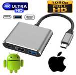 Вигідна ціна! Адаптер USB Type-C на HDMI для ноутбука/телефона