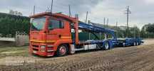 MAN 18 410  MAN TGA 18.410 Autotransporter z przyczepą ROLFO