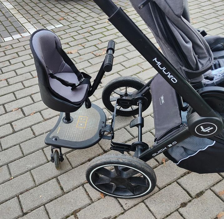 Dostawka do wózka z fotelikiem X RIDER 2w1-kołaLED