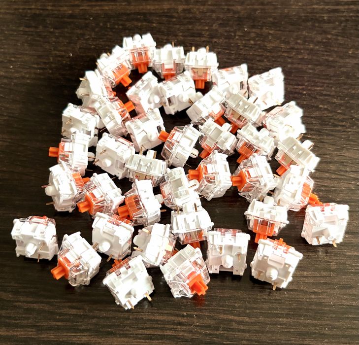 Переключатели (свитчи) для клавиатуры Hator Aurum Orange смазанные