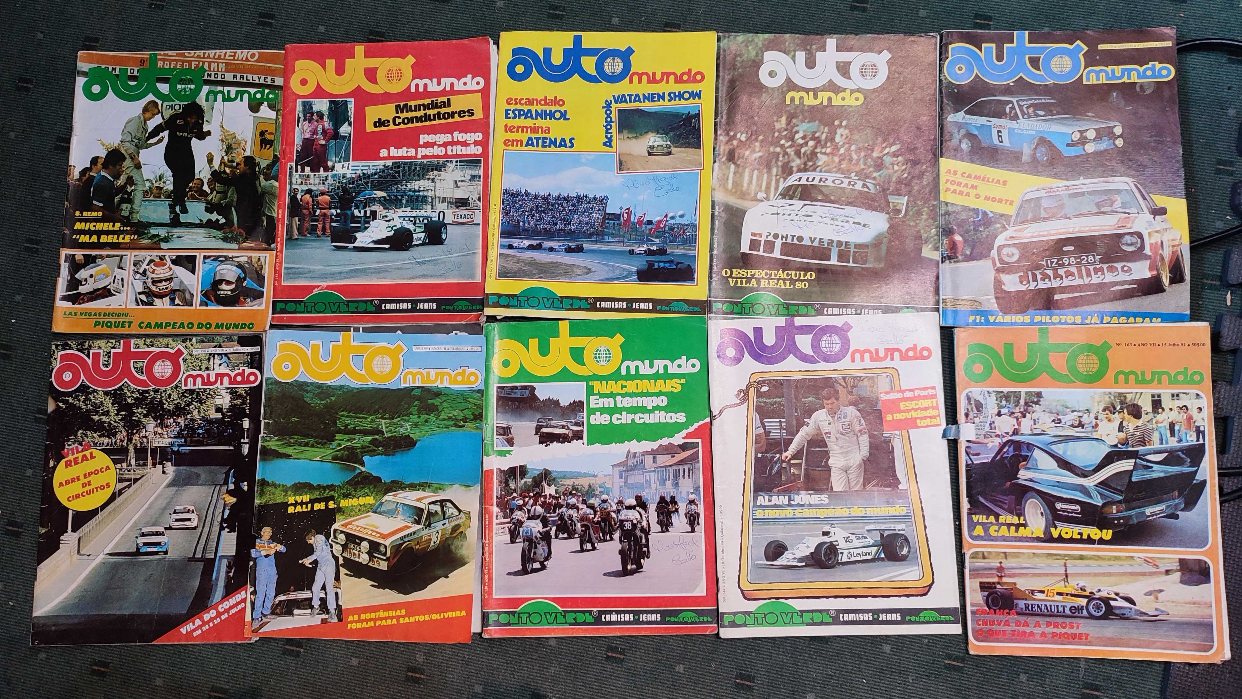 Automobilismo  - 26 Revistas Auto Mundo - Anos 80