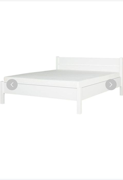 Łóżko białe do sypialni 160x200