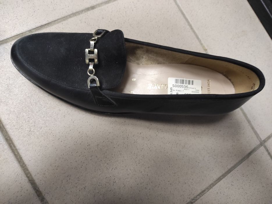 Лоферы мокасины кожаные черные