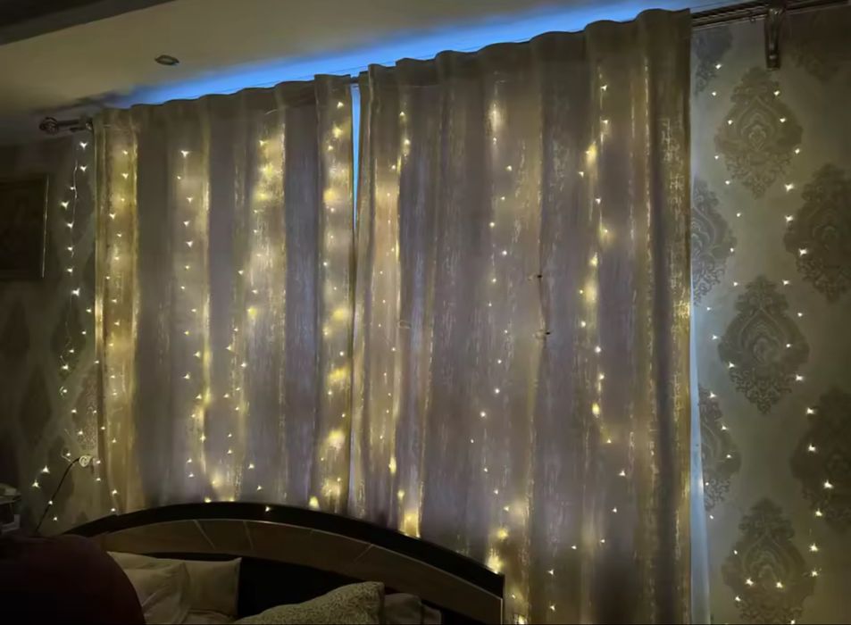 Гирлянда штора 3м*3м светодиодная usb с пультом