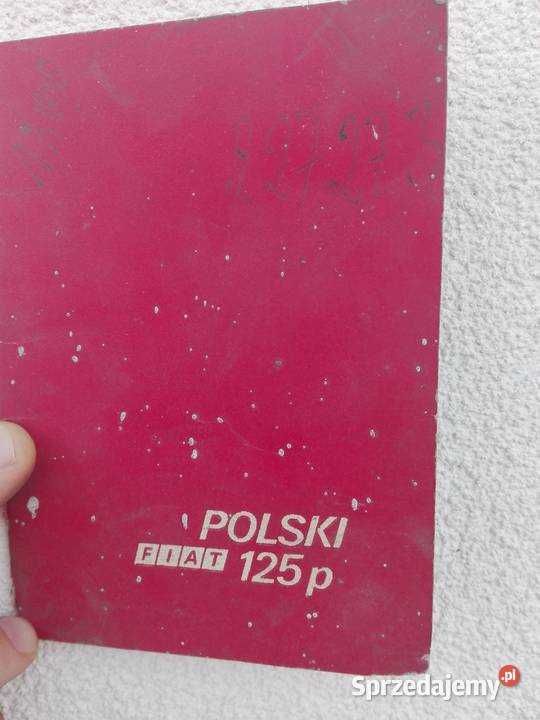 Książka gwarancyjna Fiata 125p