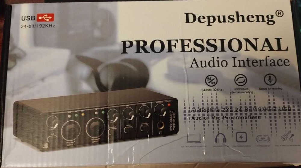 Аудиоинтерфейс Depusheng MD22, звуковая карта