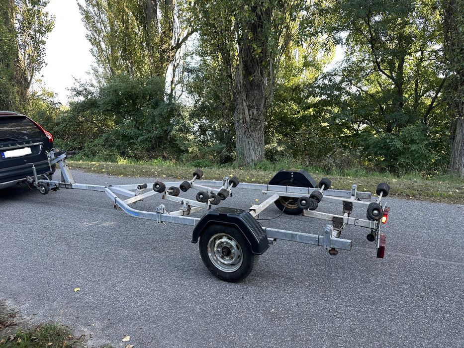 Przyczepa podłodziowa slipowa portowa wózek slipowy pod łódź motorówke