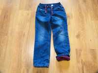rozm 116 Lupilu spodnie jeans zimowe ocieplane Uniseks