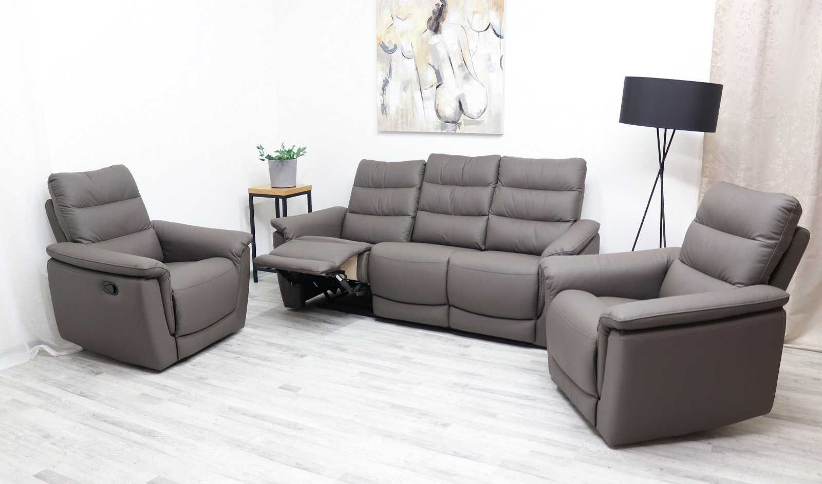Komplet wypoczynkowy ALEX 311 - Skóra naturalna! RABAT do -25%