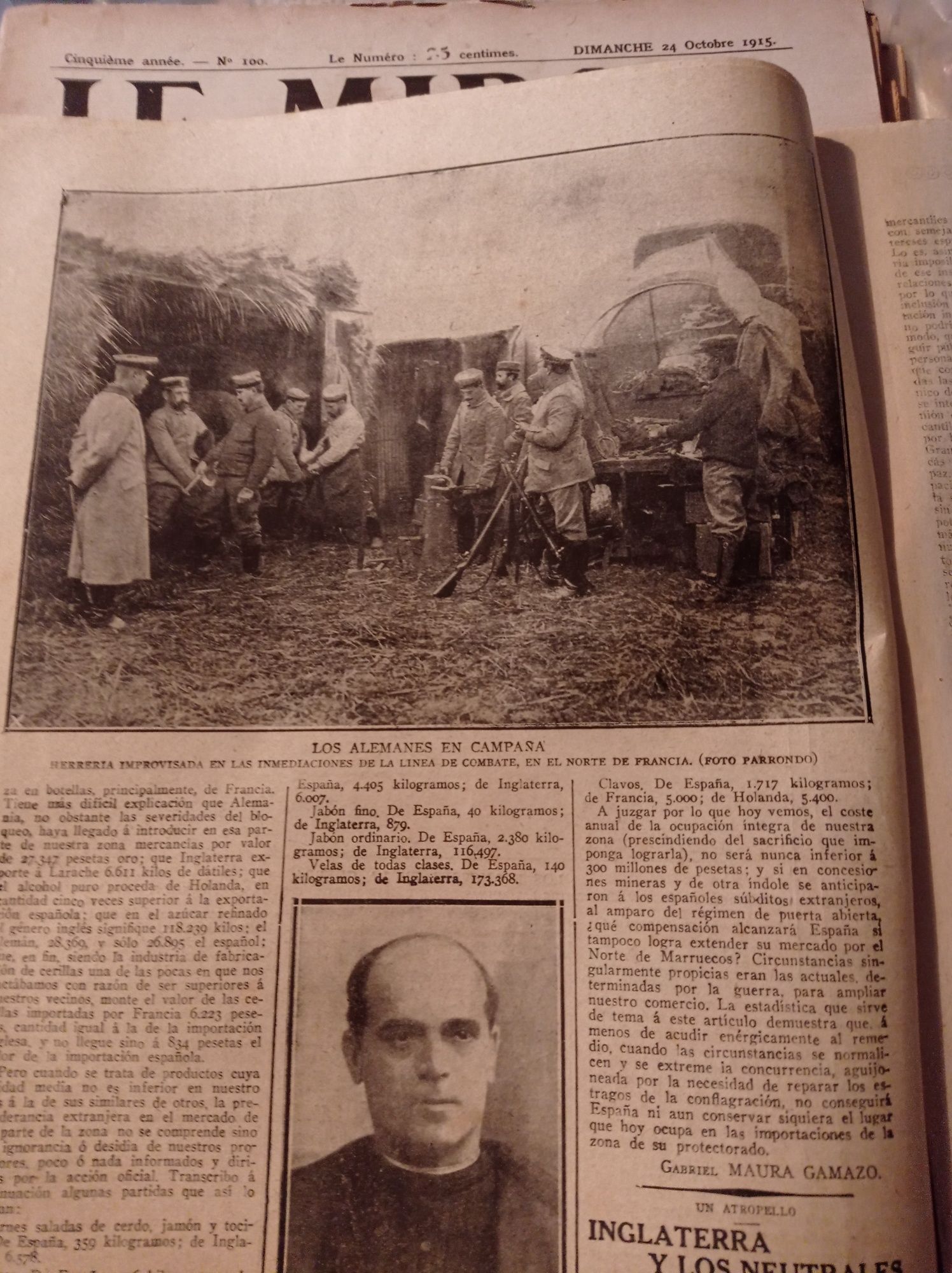 1WW lê Miroir 1916 original