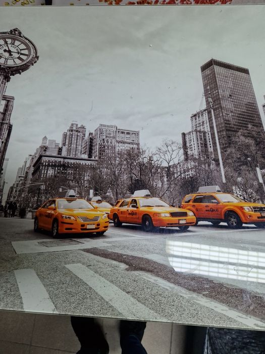 Biurko metalowe  z  szklanym blatem