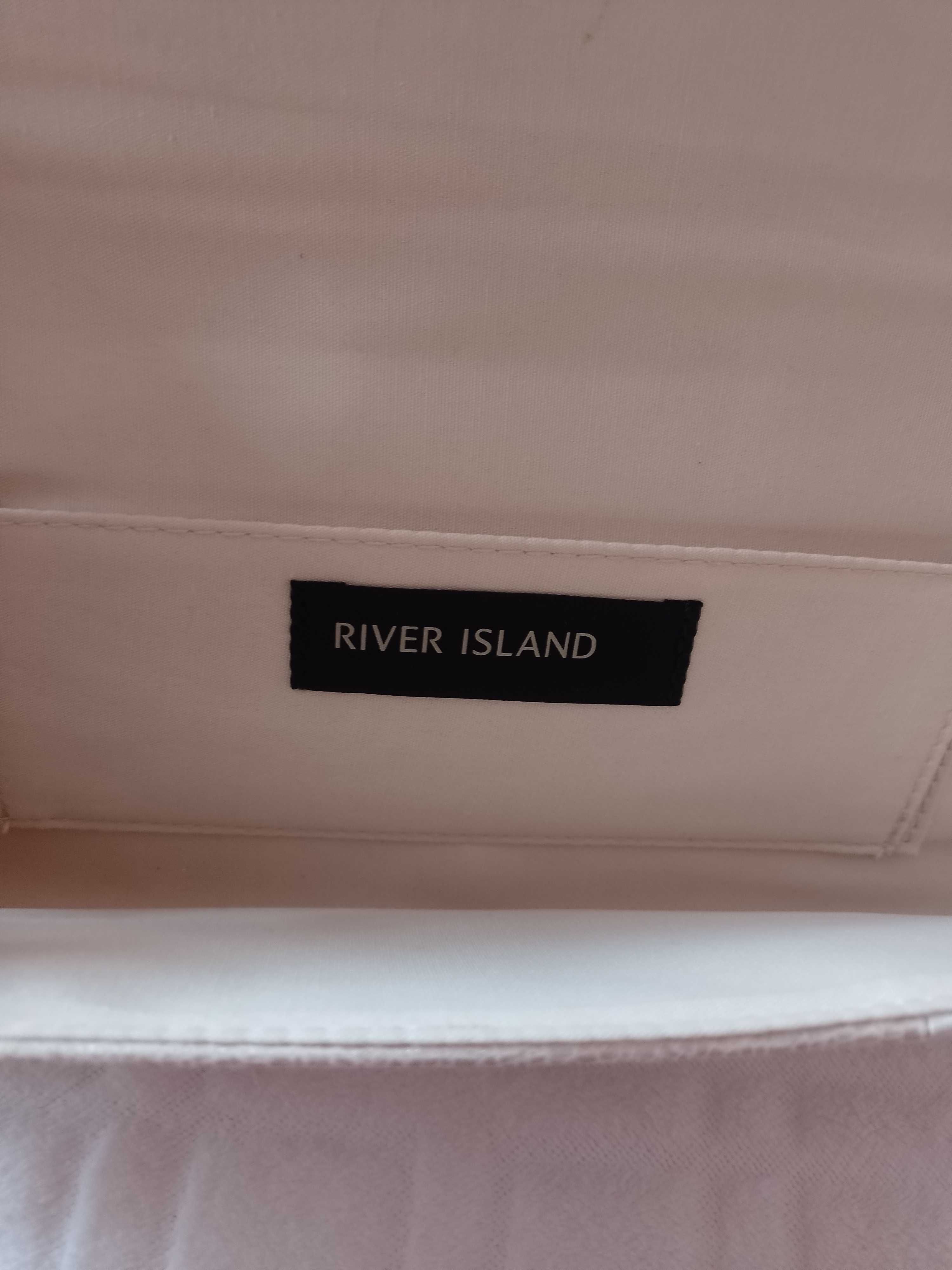 RIVER ISLAND/Torebka Wieczorowa z Londynu, kopertówka