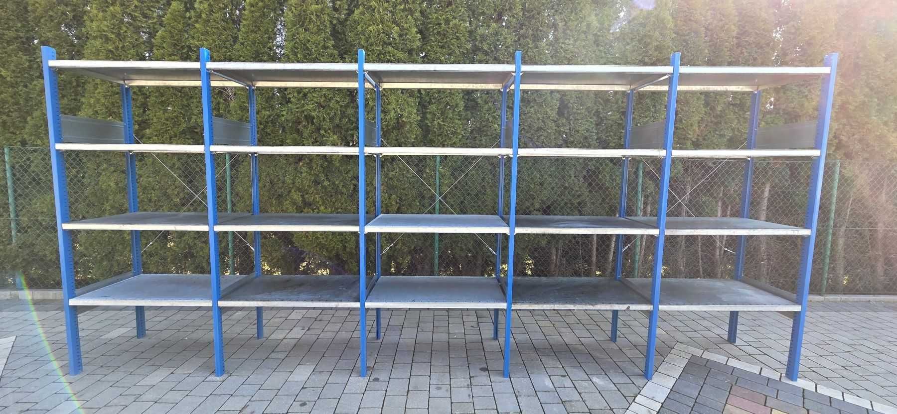 Regały półkowe z demontażu używane 60gł x100x200 wys ocynkowane pólki