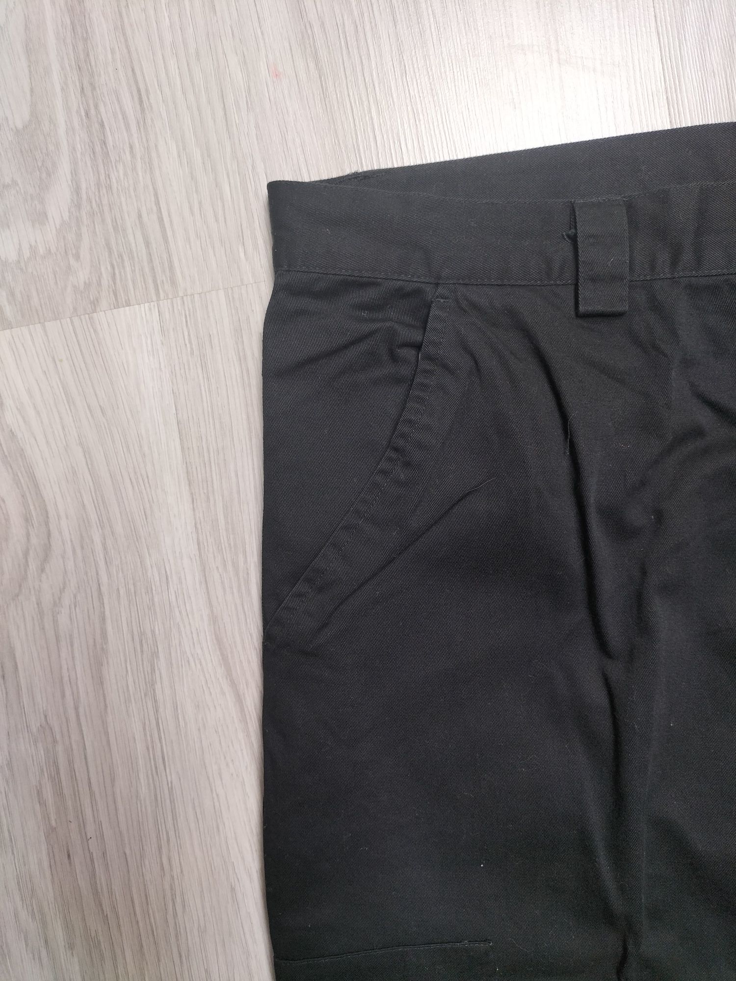 Duże szerokie prosta nogawka czarne bojówki spodnie męskie XXXL 3XL