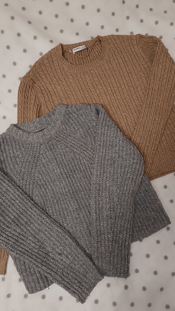 200 грн за 2 укорочені тепленькі светра only та pull&bear‼️