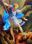 Pintura Óleo na Tela - Arte Sacra - S. Miguel Arcanjo