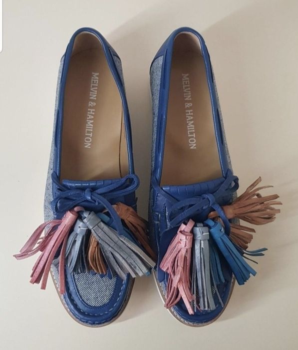 Лоферы броги melvin hamilton оригинал кожа оксфорды туфли новые