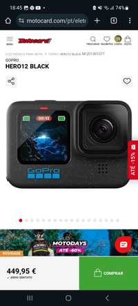 Novo GoPro 12 Black