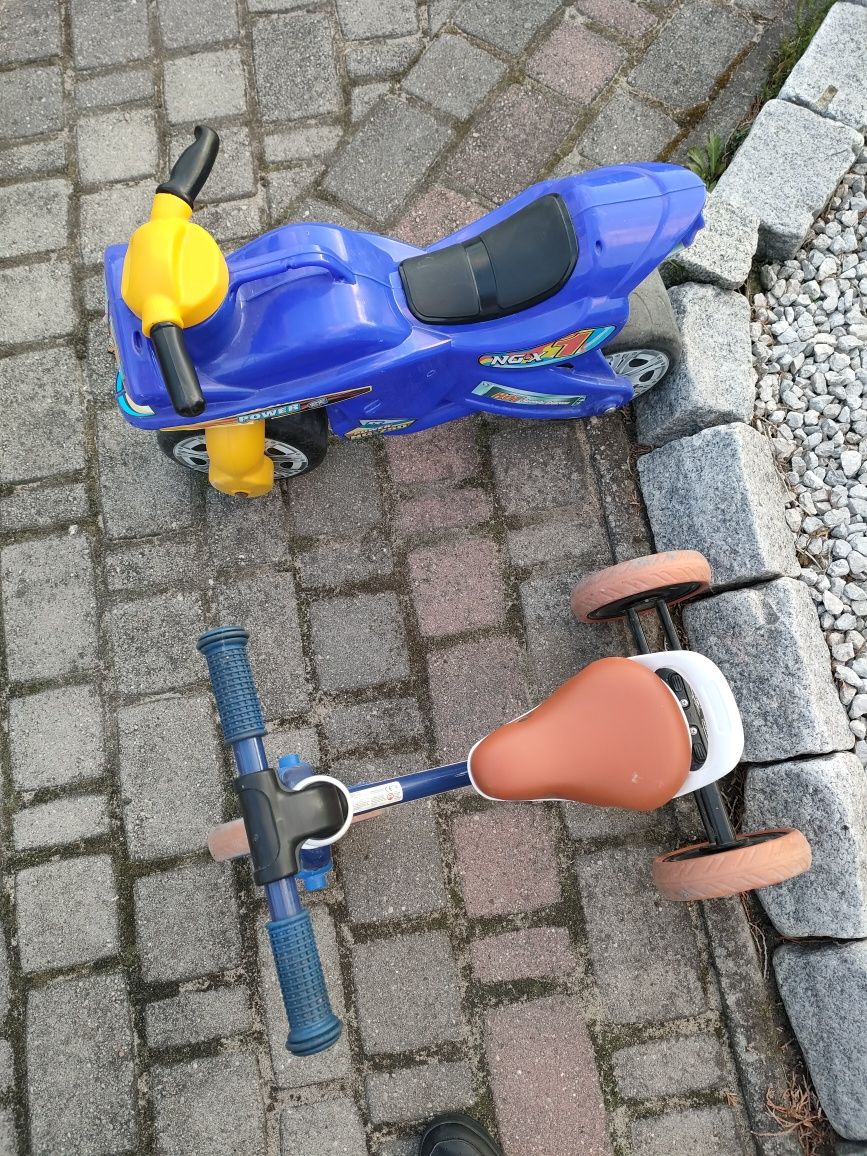 Sprzedam rowerek biegowy trójkołowiec ,motorek zabawka