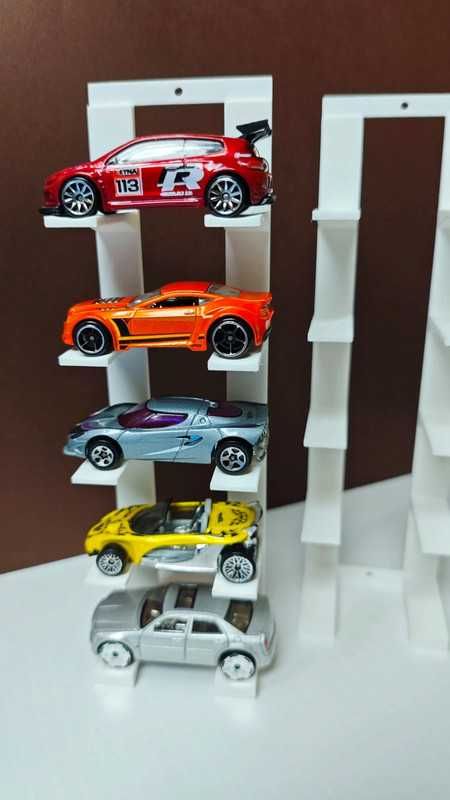 2X Expositor de parede ou mesa para 5 Hot Wheels 1/64