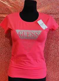Różowa koszulka damska Guess S M L XL wysyłka pobranie bardzo ładna