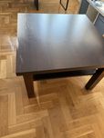 Stolik kawowy, stół 80x80 brązowy, ława