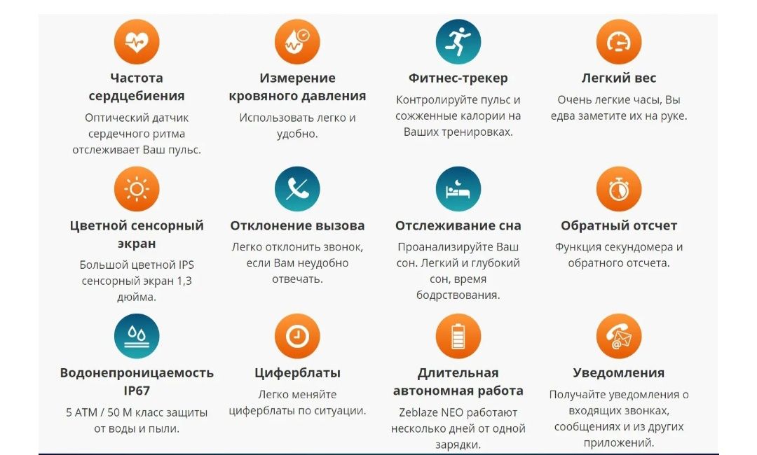 Смарт часы Zeblaze Neo