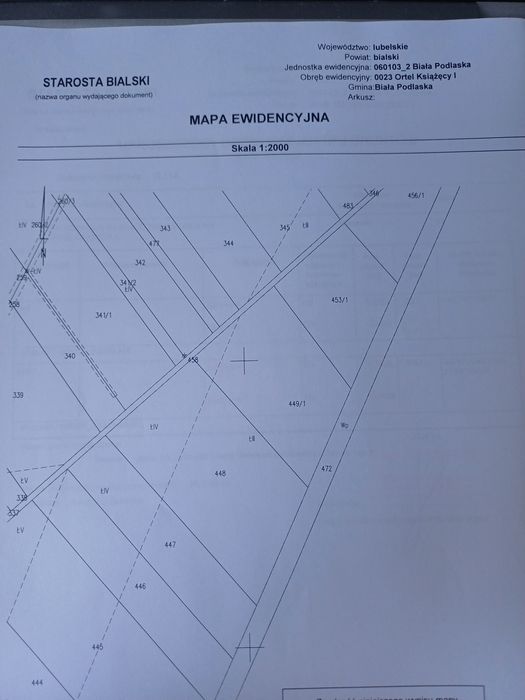 Działka Łąka Pastwisko Ortel Książęcy