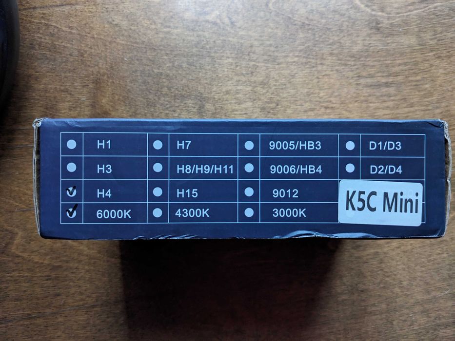Led лампи DAWNKNIGHT K5C MINI H4 6000к