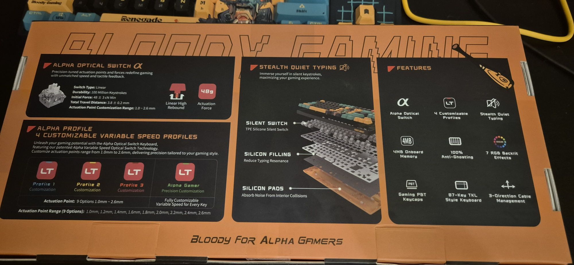 Продам клавіатуру A4tech Bloody AT87