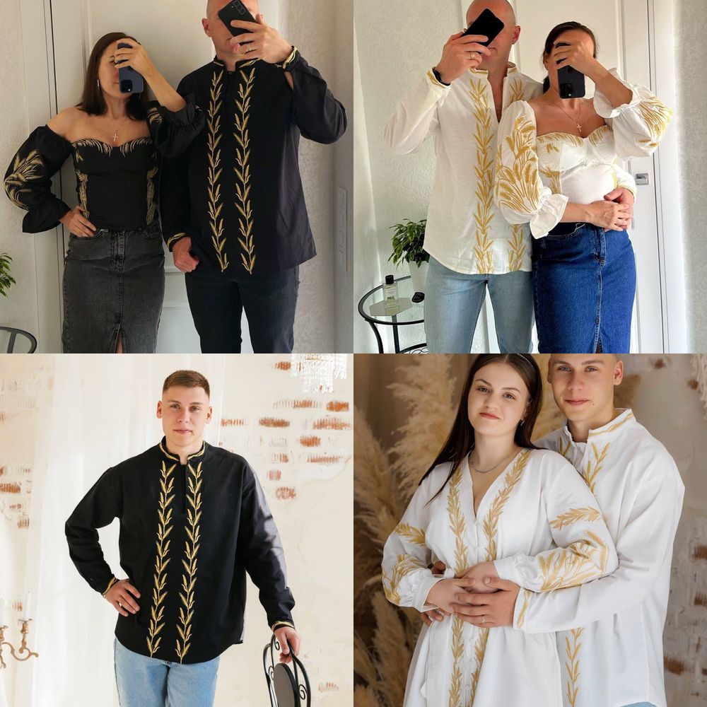 Чоловіча вишиванка, парні вишиванки