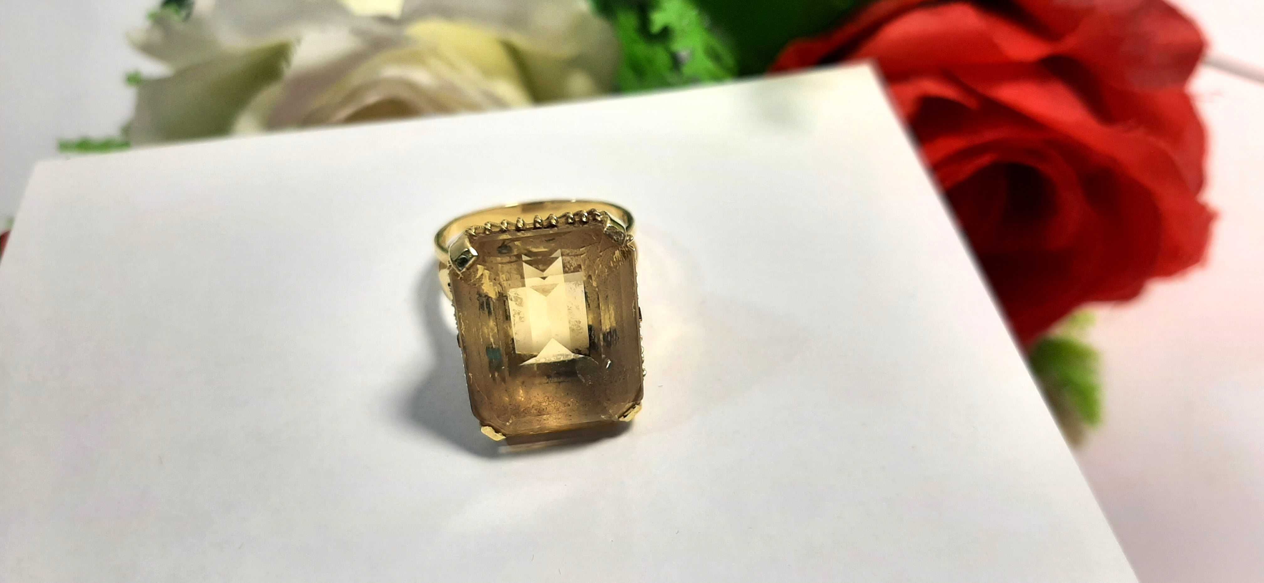 Złoty pierścień z oczkiem 7,93 g 585 !