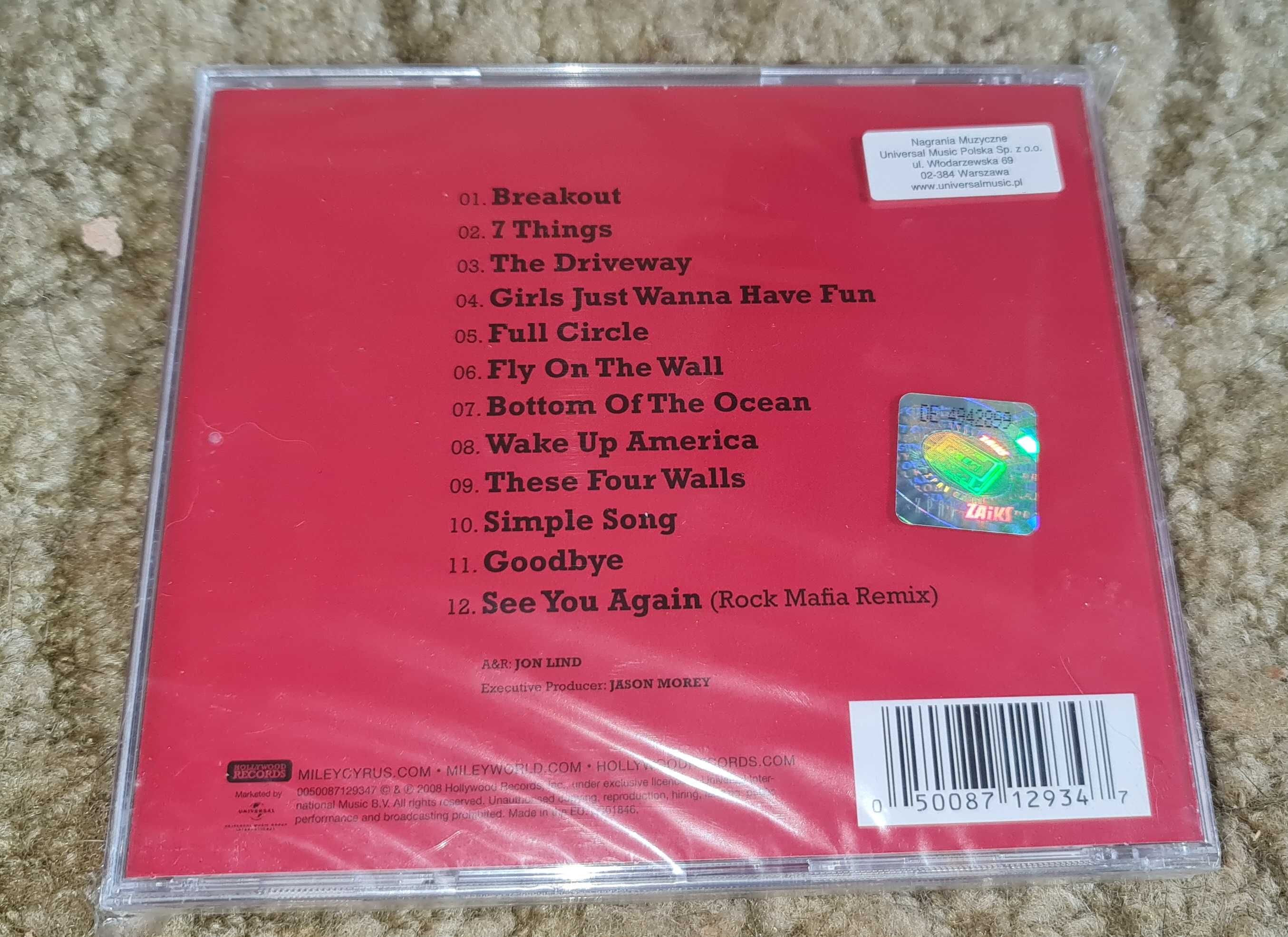 Miley Cyrus / BREAKOUT / CD / Folia /